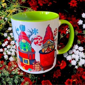 Cute Christmas gnomes coffee
